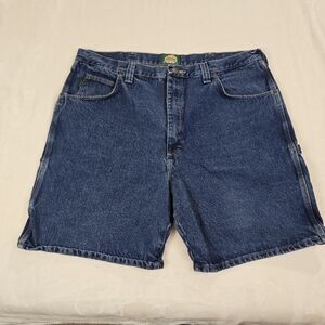 Cabelas Carpenter Shorts Mens Size 42 Denim Workwear 8" Inseam Rugged Outdoor